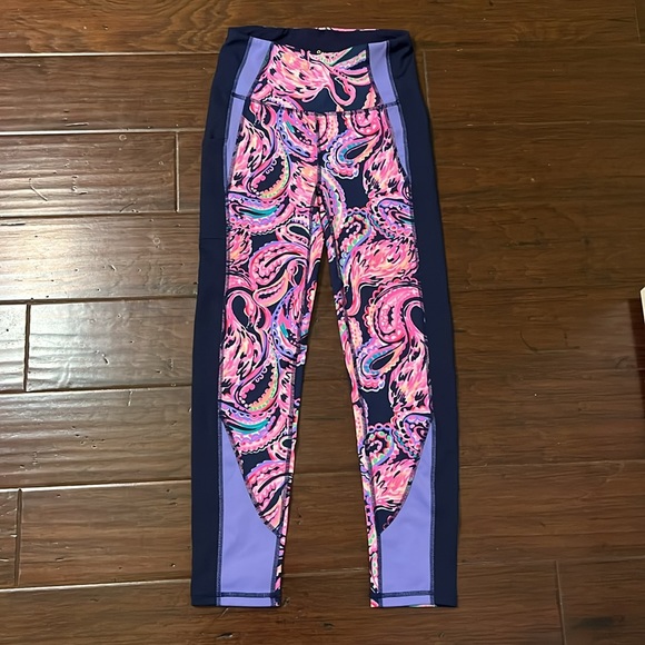 Lilly Pulitzer LUXLETIC Weekender High Rise Midi Legging High Tide Navy Size XS - Picture 5 of 12
